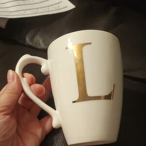 LENOX Gold Monogram Mug